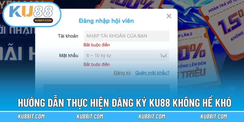 Chi tiết các bước để hoàn thành đăng ký đơn giản